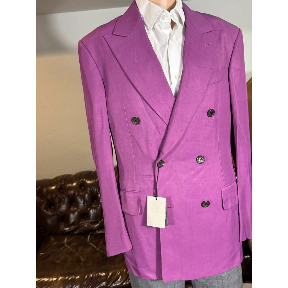 Tom Ford Magenta Purple Double Breasted Blazer Sportcoat 46IT 38R New W Tags
